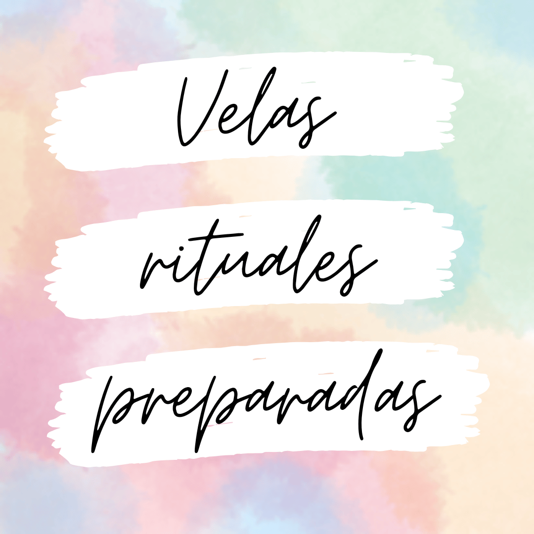 Velas rituales preparadas