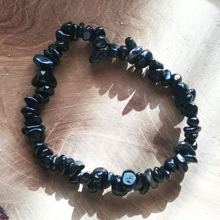 pulsera chips obsidiana cerca