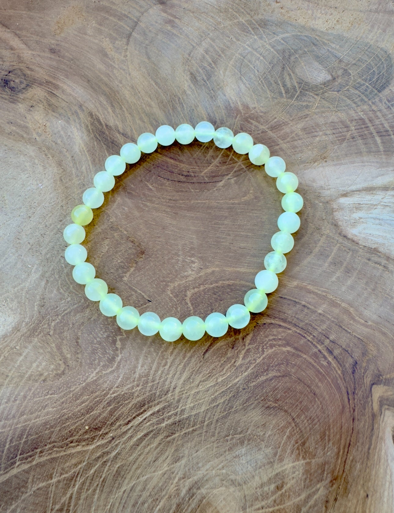 💚 Pulsera de Bolas de Jade de 6 mm